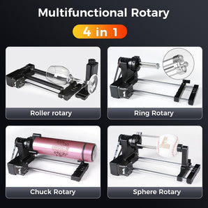 Comgrow 4-in-1 Rotary Roller for Most Laser Engraving