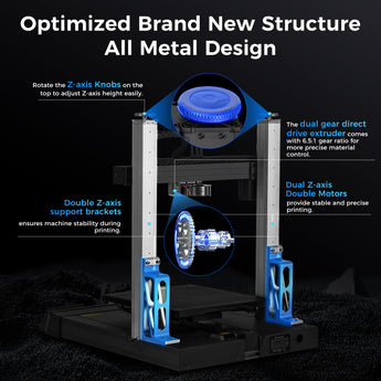 The strong gantry of the Comgrow T300 makes printing stable and reliable, greatly reducing shaking during work