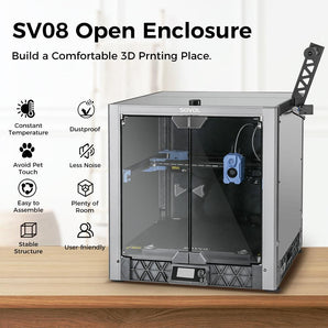 SV08 Metal and Silicon Boride Glass Open Enclosure