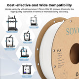 Sovol Black/White/Gray/Blue PLA 3D Printing Filament 2KG (4.4lbs) - SOVOL