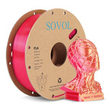 Sovol Silk PLA 3D Printing Filament Single/Dual/Tri/Rainbow Colors 1.75mm - SOVOL