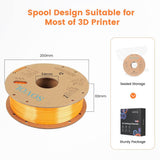 Sovol Silk PLA 3D Printing Filament Single/Dual/Tri/Rainbow Colors 1.75mm - SOVOL