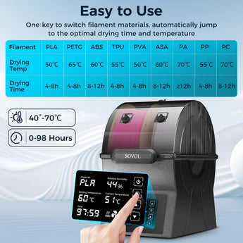 Sovol SH02 3D Printing Filament Dryer Box - SOVOL